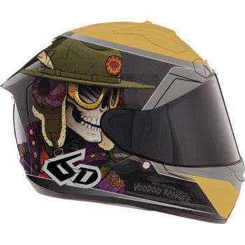 6D Full Carbon Fiber ATS-1R Voodoo Ranger Helmet