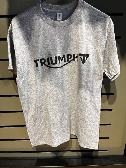 Triumph Motorcycle Men's Dealer T-Shirt Gray